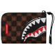 Sprayground Πορτοφόλι Sharks In Paris WTF Bubble Brown Check Wallet